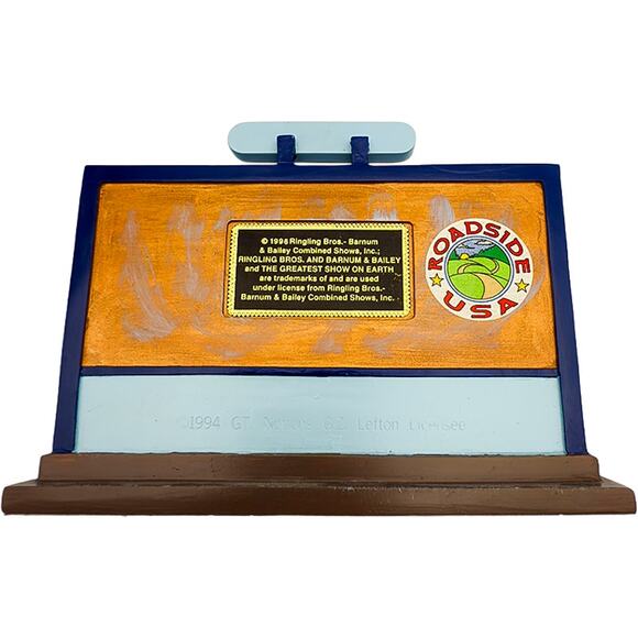 Lefton Ringling Bros Barnum Bailey Circus Roadside USA Billboard 10522 in Box - Picture 5 of 8